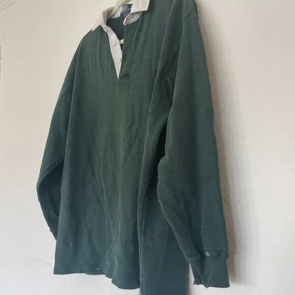 Vintage Evergreen Polo Ralph Lauren Rugby Polo Shirt - Picture 7 of 8